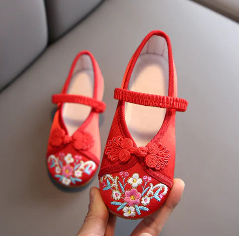 Floral Beijing Baby Shoes