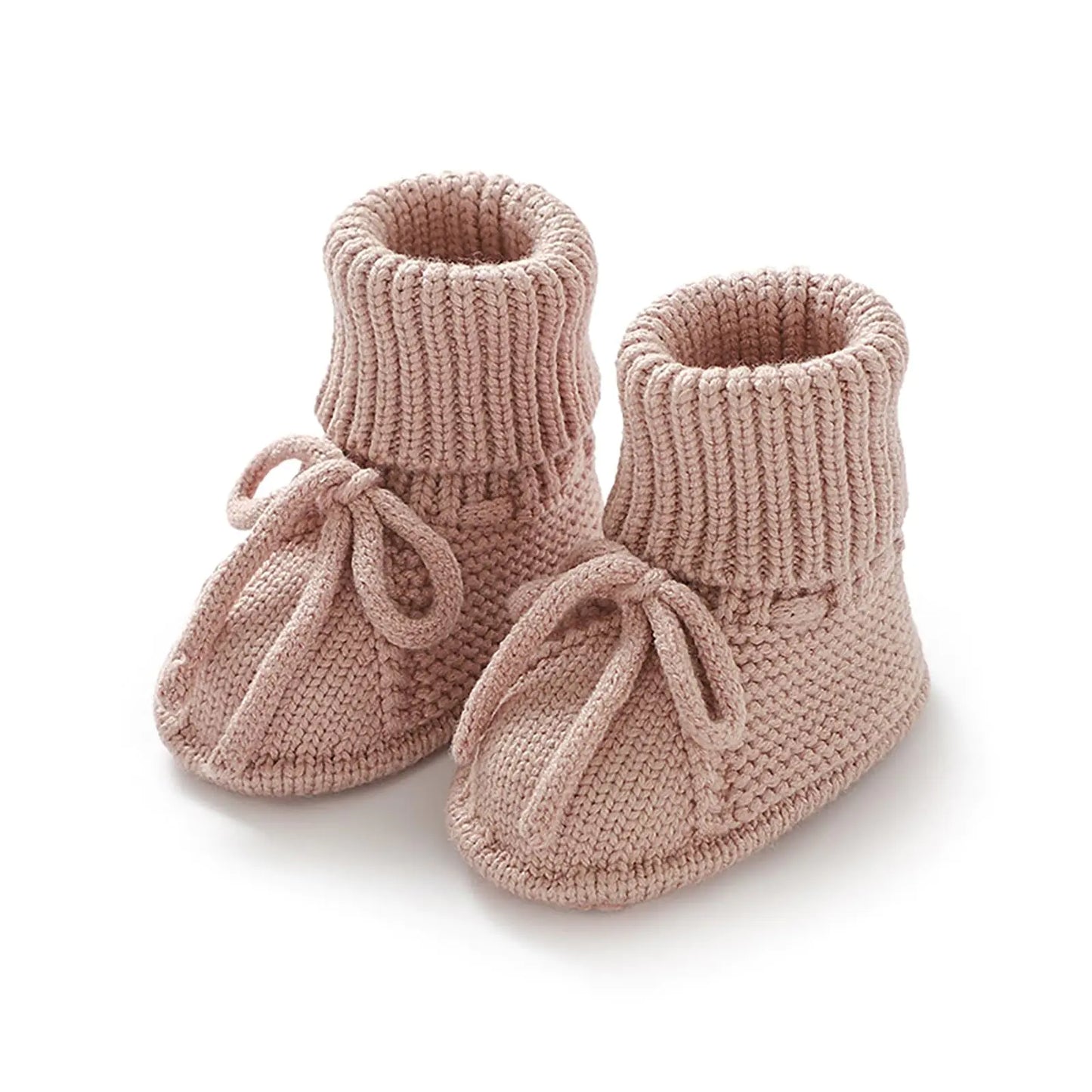 Cozy Crochet Newborn Booties - Watermelon Red