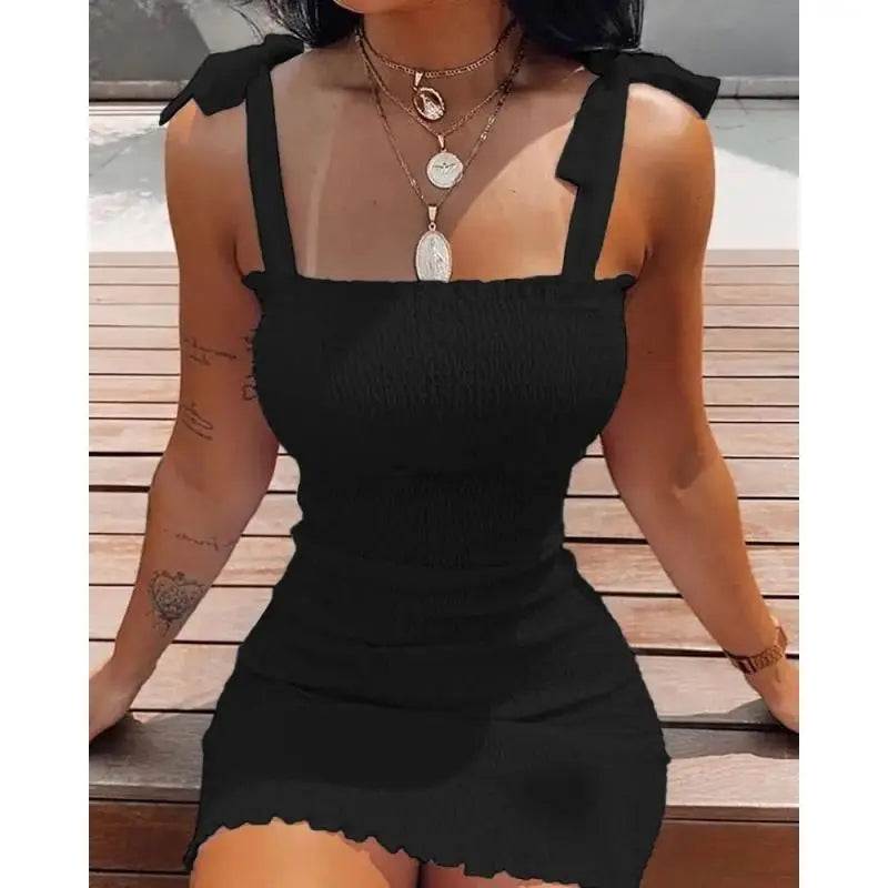 Sling Print Tube Dress