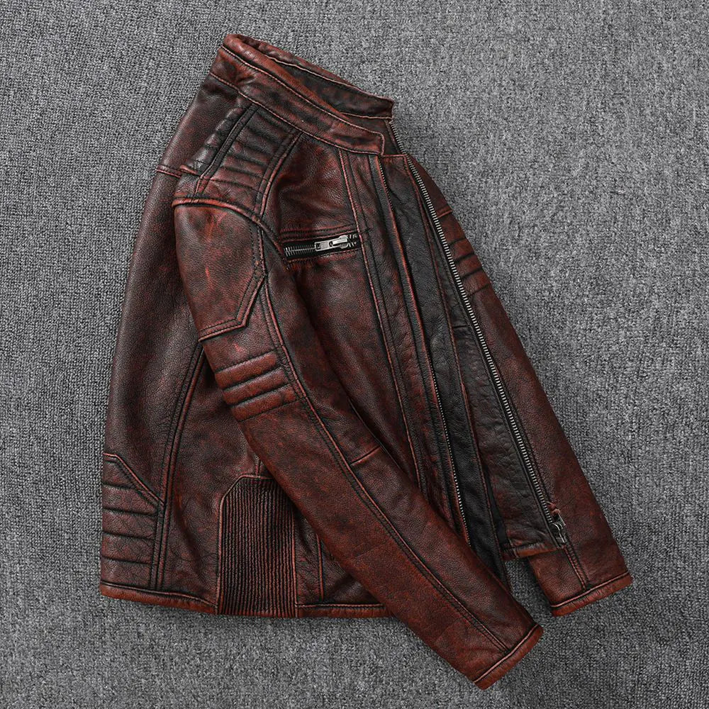 Harley Vintage Leather Biker Jacket