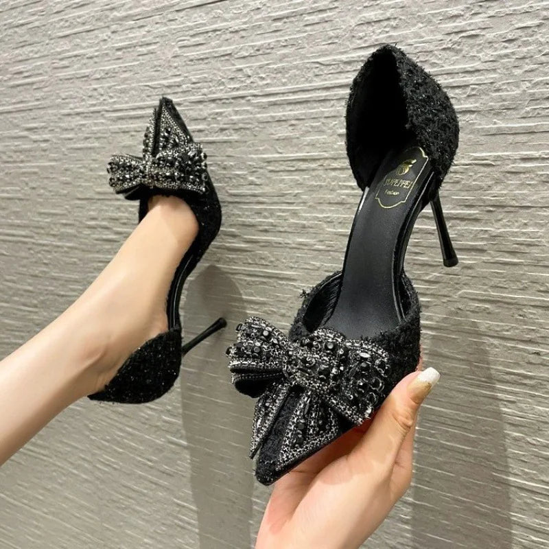 Glam Rhinestone Stiletto Sandals