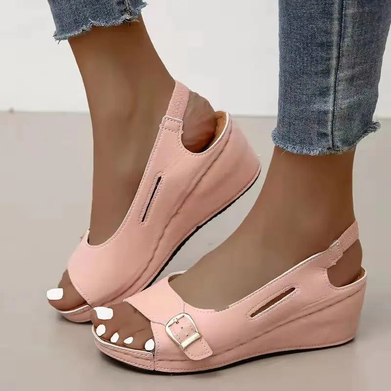 Chic Roman Wedge Sandals for Women