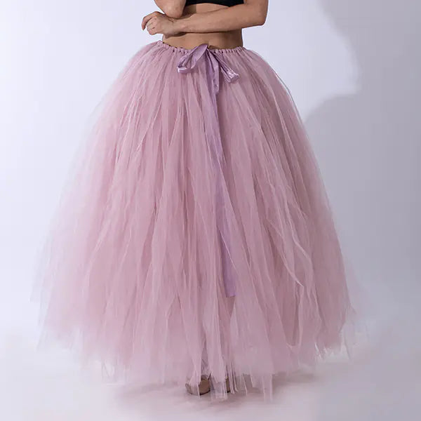 Chic Maternity Tulle Maxi Skirt