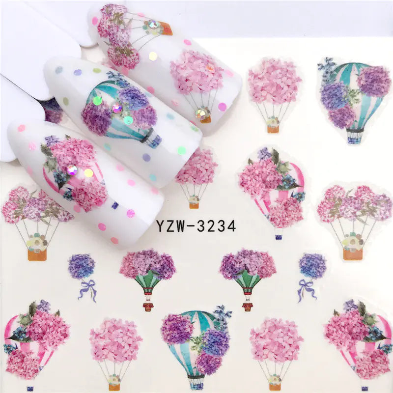 Scandinavian Sky Nail Art Decals