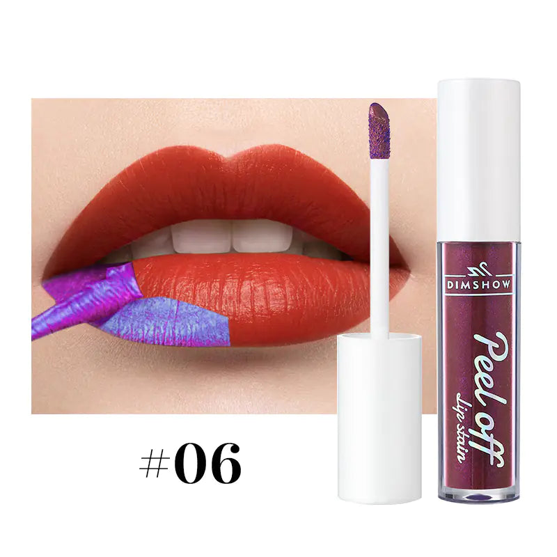 6 Shade Velvet Kiss Peel Off Gloss