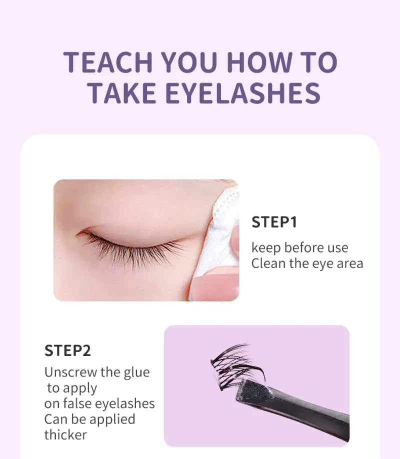 Anime-Inspired Natural Lash Clusters