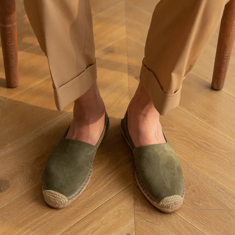 Suede Fisherman Comfort Slides
