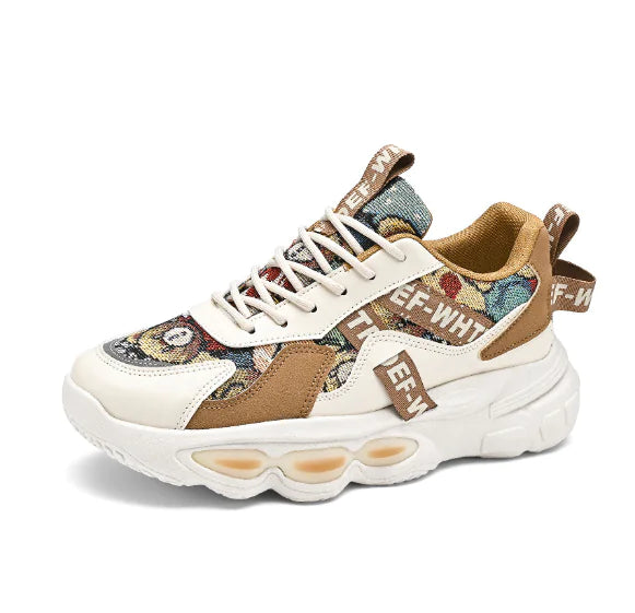 Sporty Graffiti Dad Sneakers