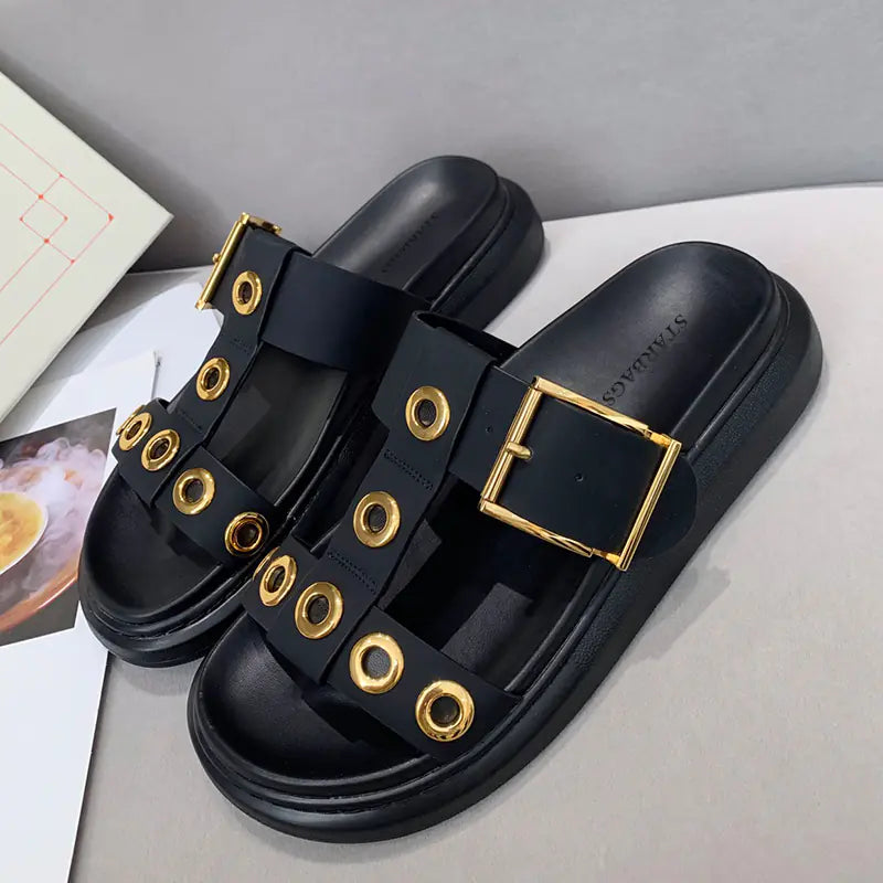 Leather Platform Shoes