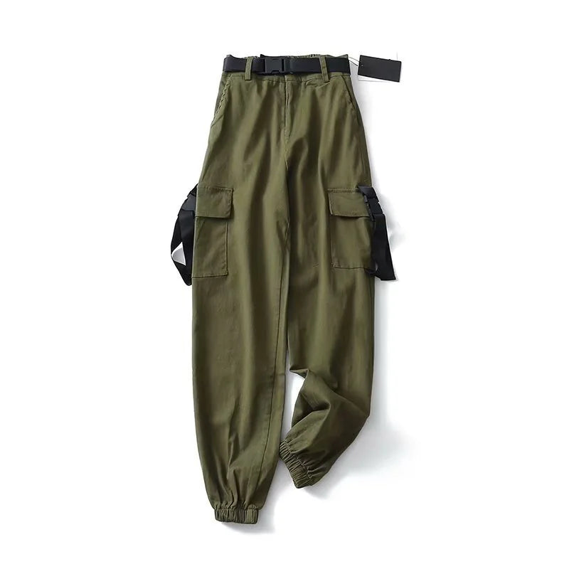 Chic Women's Belted Cargo Pants