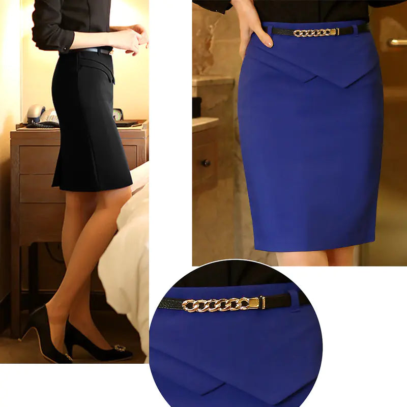 Commuter Midi Skirt - Sleek Design
