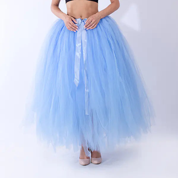 Chic Maternity Tulle Maxi Skirt