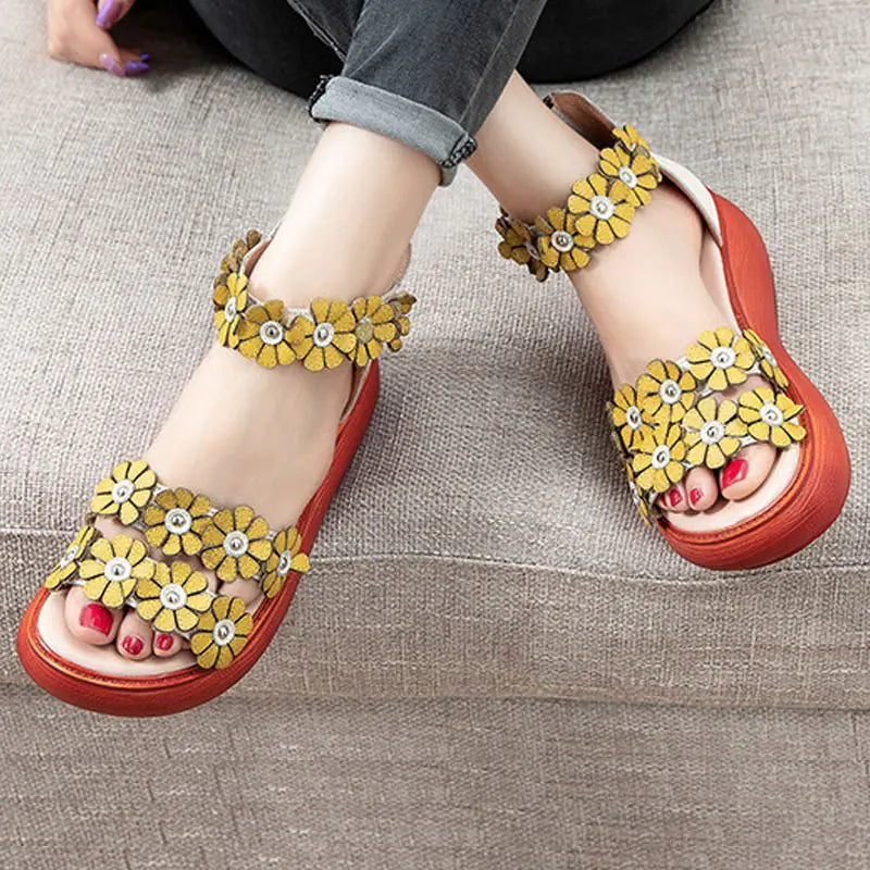 Ethnic Chic Wedge Sandals for Women