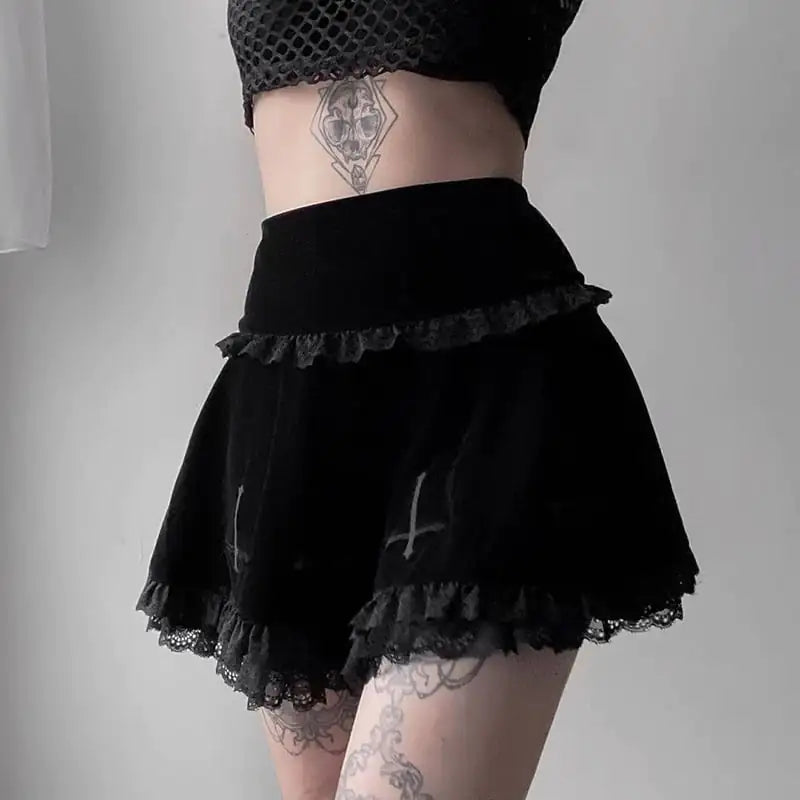 Chic Lotus Lace Skirt