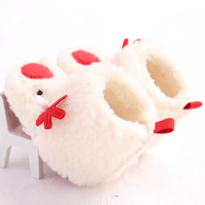 Cozy Tot Trotters: Soft Sole Reindeer Shoes