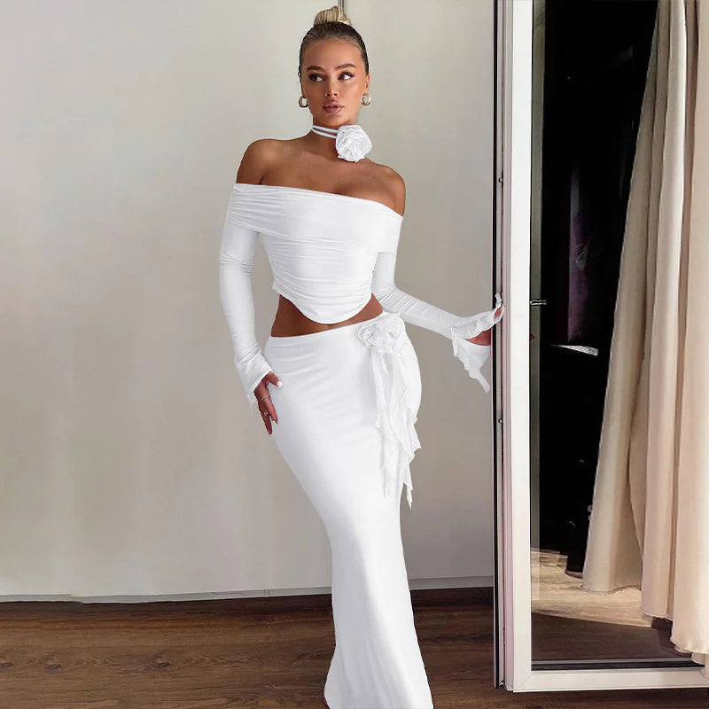 Sleek Silhouette Skirt Set