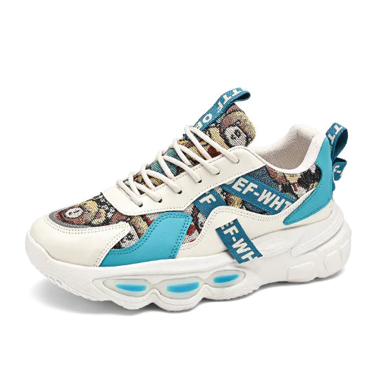 Sporty Graffiti Dad Sneakers