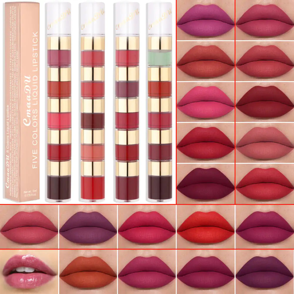EndureShine 5-Color Matte Lip Gloss