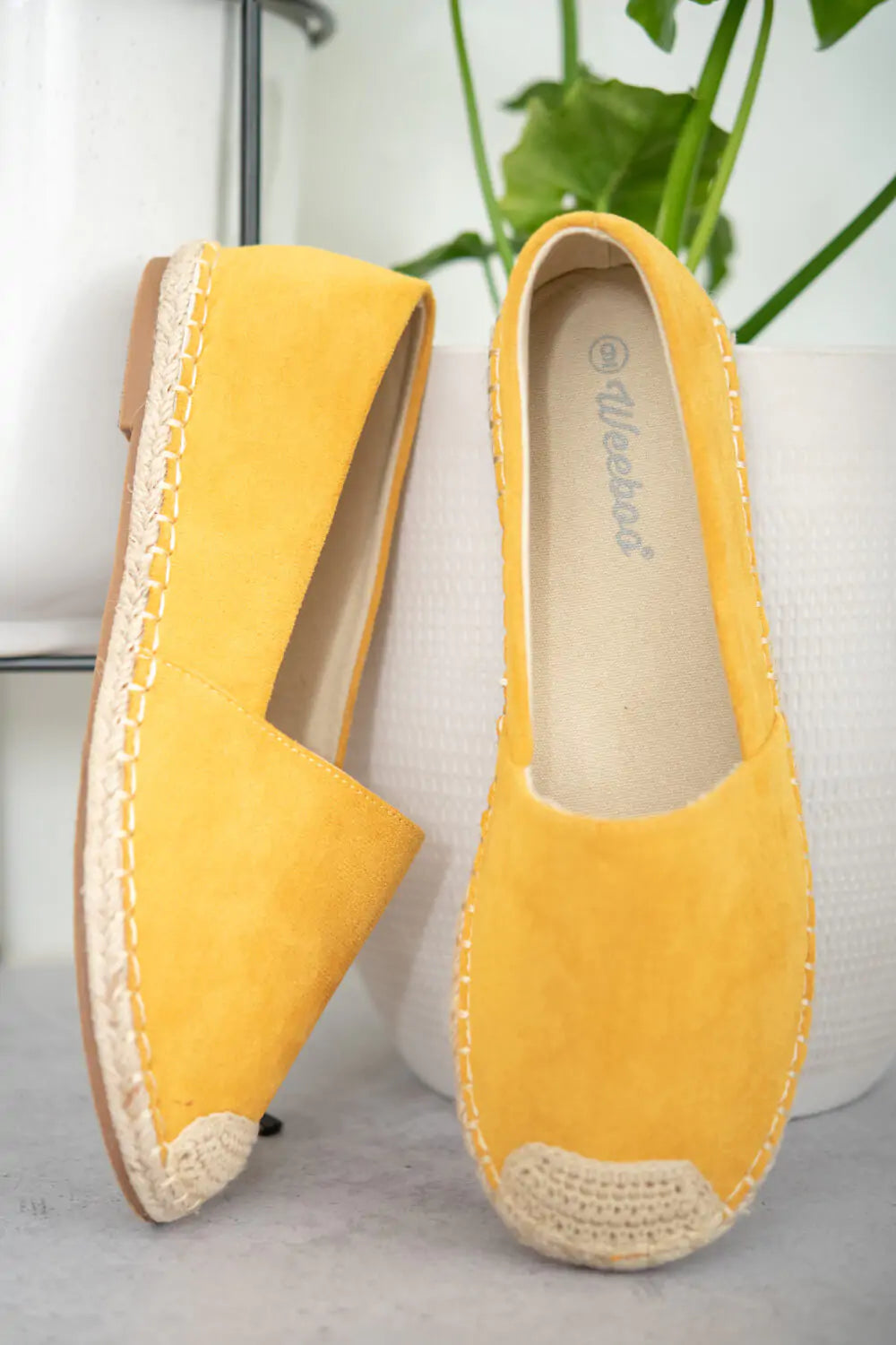 Sunny Yellow Espadrille Loafers
