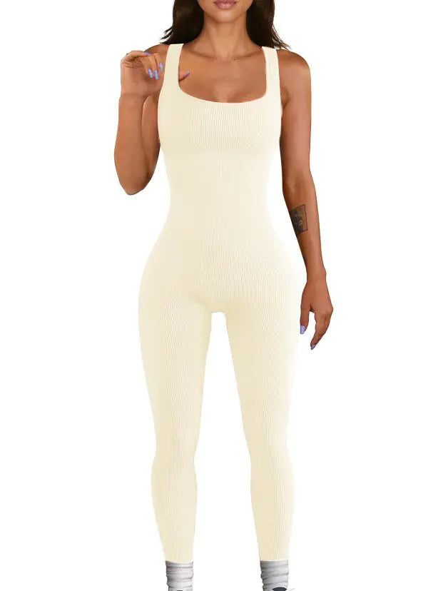 Ladies' Buttoned Suspender Tank Bodysuit