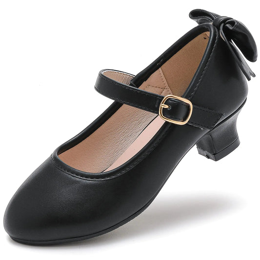 Elegant Toddler Black Dress Shoes