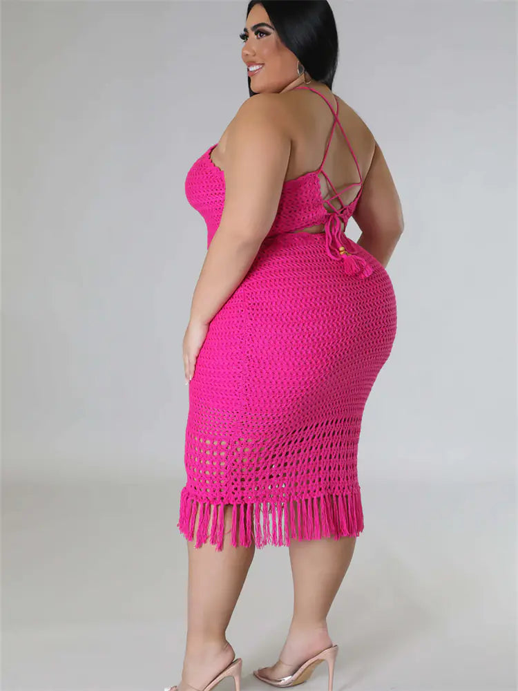 Curvy Chic Crop & Maxi Skirt Set