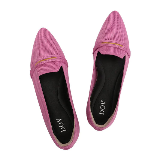 Bealin Chic Pointed Knit Flats