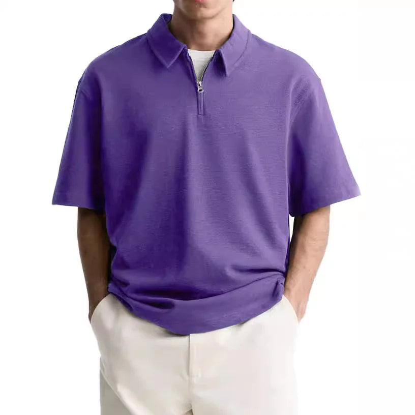 Men's Breezy Zip Polo