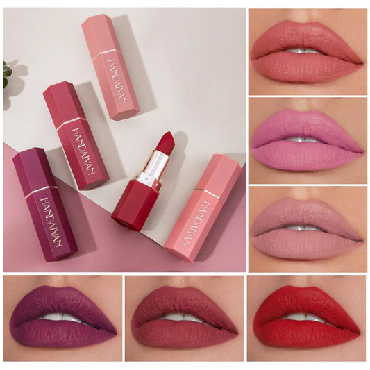Six-Shade Velvet Matte Lipstick