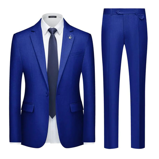 MAGE MALE Royal Blue Slim Fit Wedding Tuxedo