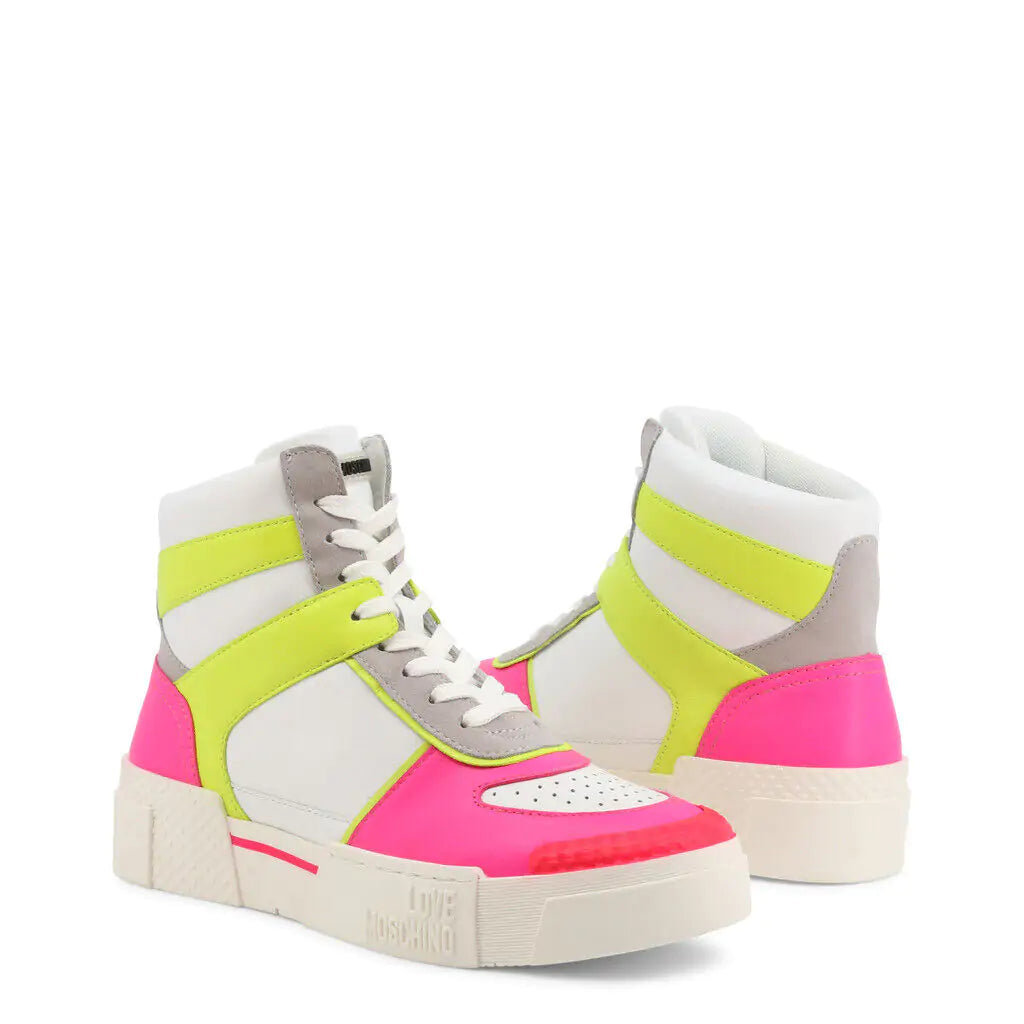 Vivid Pink High-Top Sneakers