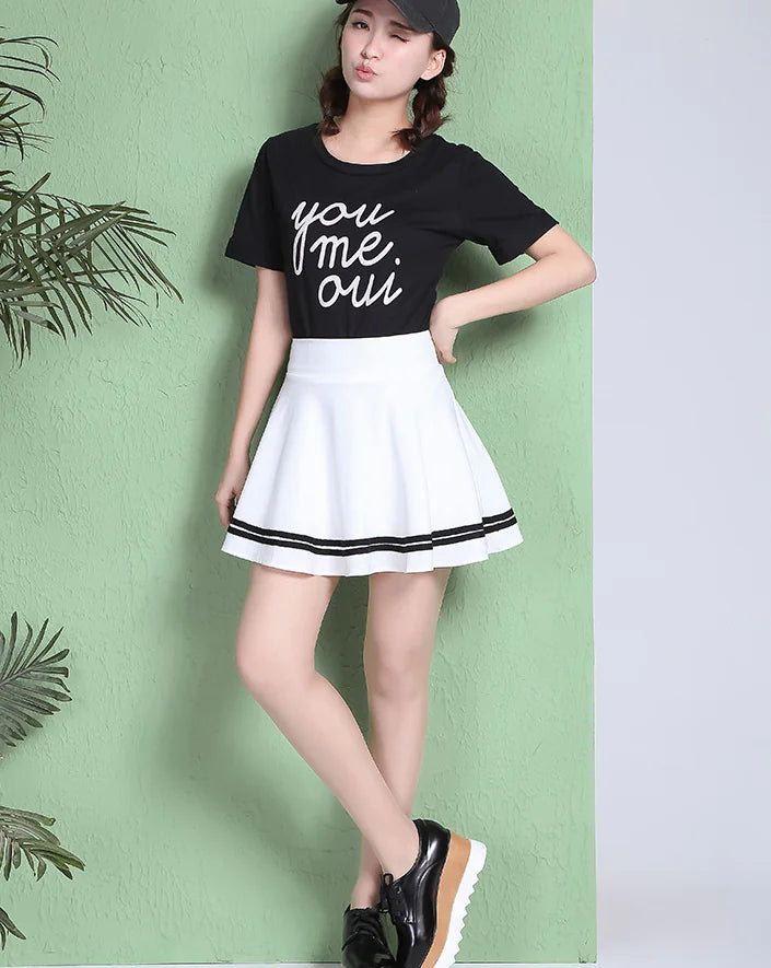 Summer Pleats Midi Skirt