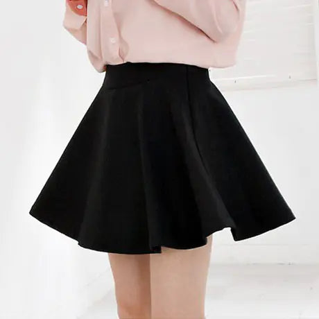 Chic Pleated Polyester Skirt