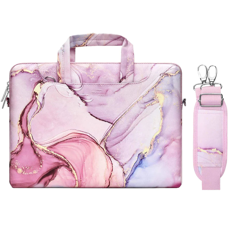 Chic Canvas Print Handbag