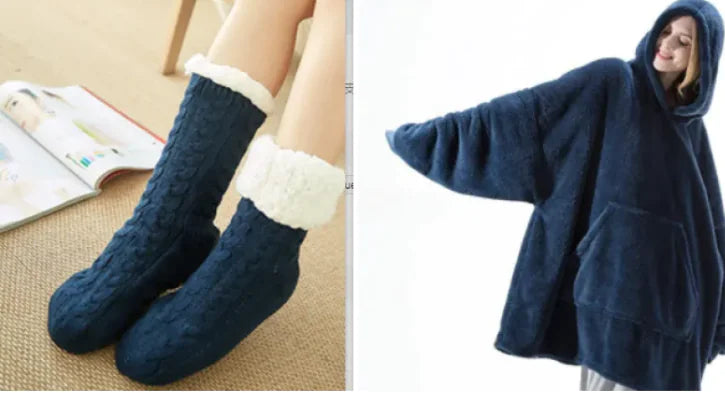 Cozy Fleece Hoodie Blanket