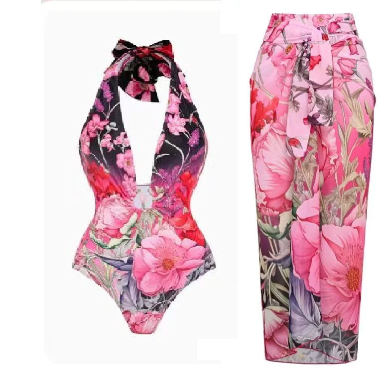 Seaside Skirted Swim Set