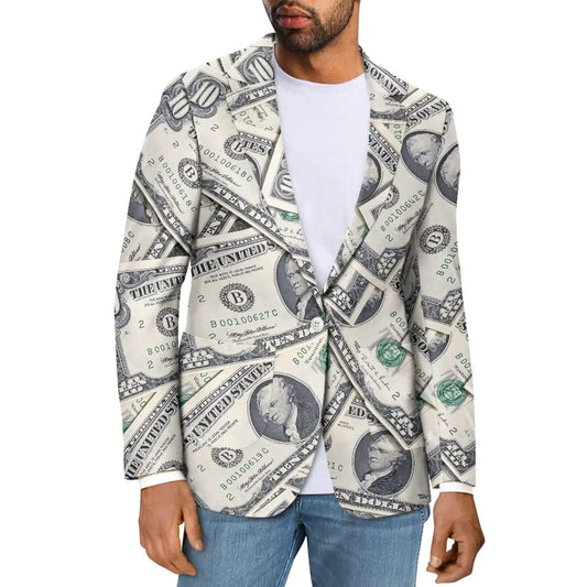 Sprowallow Mens Slim Fit Blazer - Casual One Button Sports Jacket