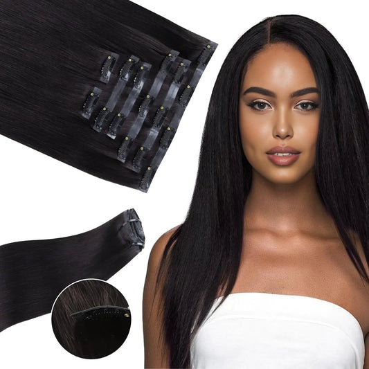 Real Human Hair 22-Inch Clip-Ins