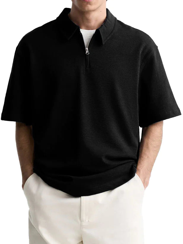 Men's Breezy Zip Polo