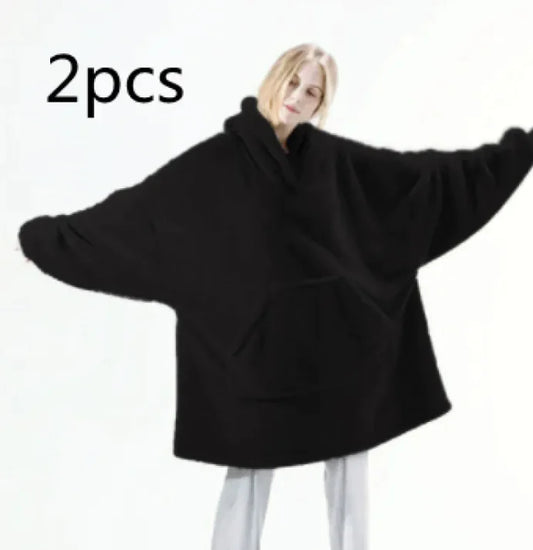 Cozy Fleece Hoodie Blanket