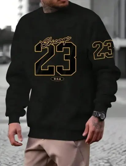 Artistic Letter Fleece Sweat Set