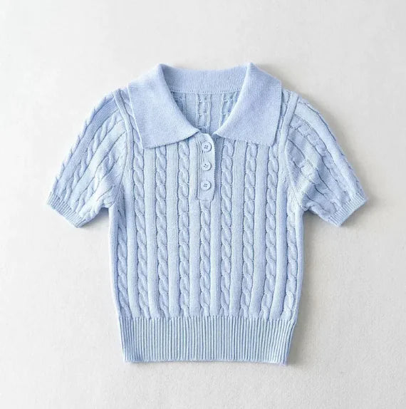 Vintage Button-Up Casual Top