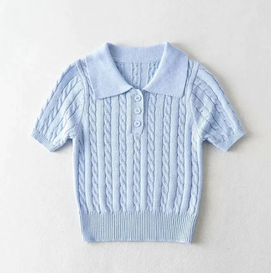 Vintage Button-Up Casual Top
