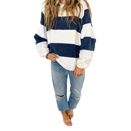 Corduroy Casual Panel Top