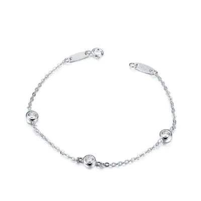 Elegant Sterling Circle Bracelet