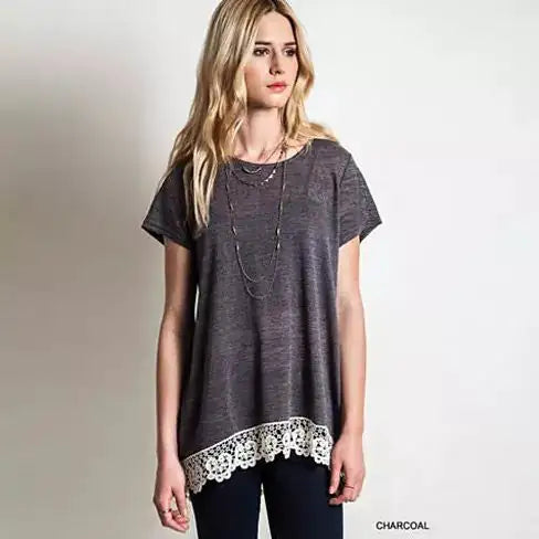 FEMINA Lace Detail Top