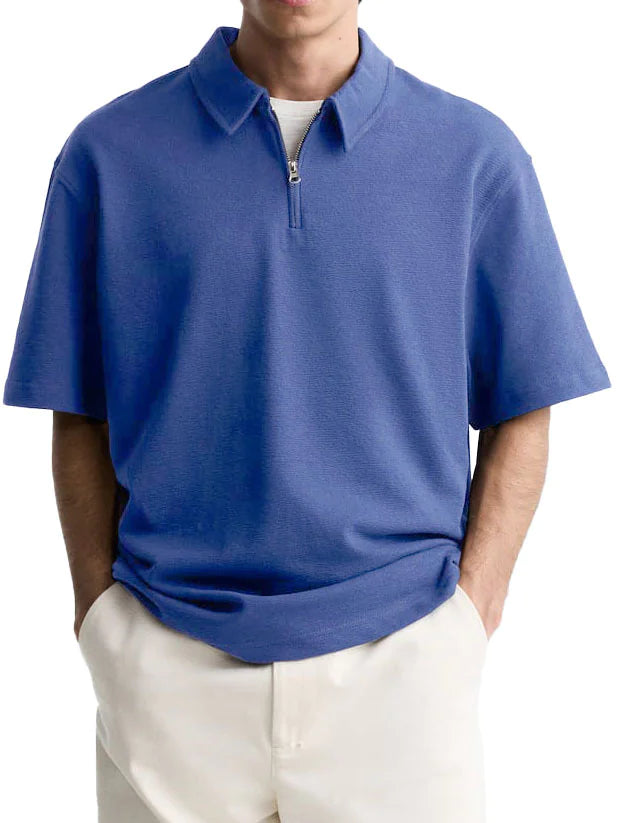 Men's Breezy Zip Polo