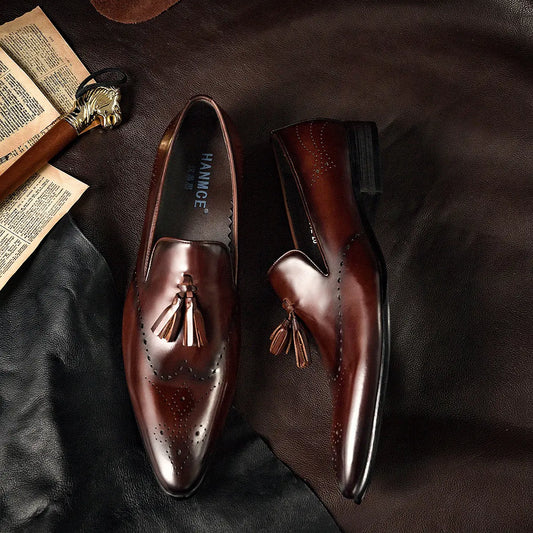 Men's Handmade Stylish Leather Loafers