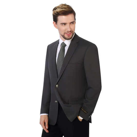 P&L Men's Stretch Grey Blazer - Two Button Sports Coat