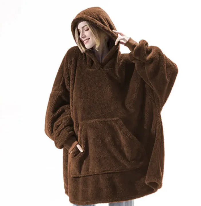 Cozy Fleece Hoodie Blanket